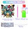 2 Pcs Diamond Painting Kits Hanging Pendant,Diamond Art Kits for Adults,Special Shaped Diamond Art Butterfly Window Ornaments Diamond Art Suncatchers for DIY Crafts Gift and Decor,Box Package